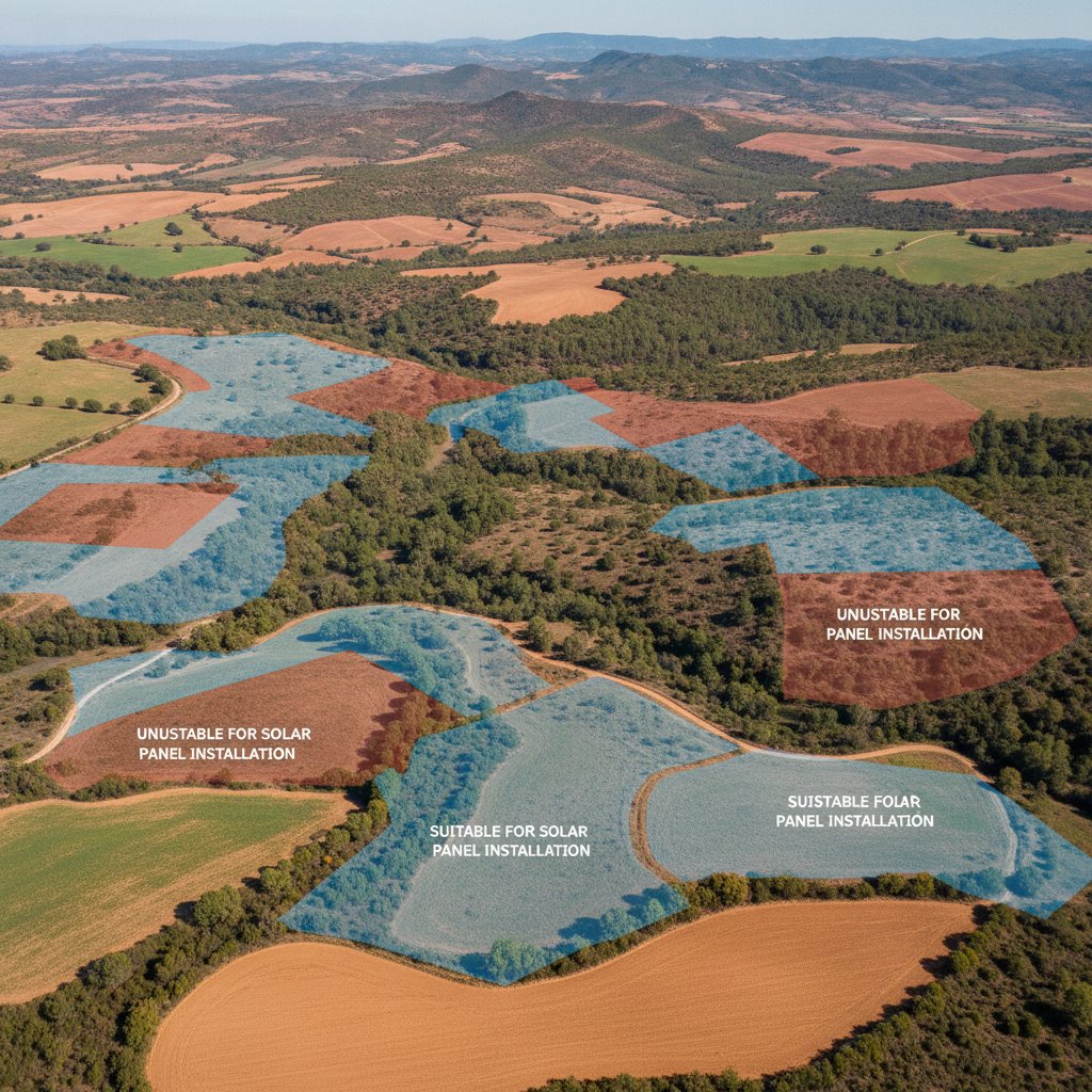 Mapa solar de Cáceres: 40,000 m² para placas solares