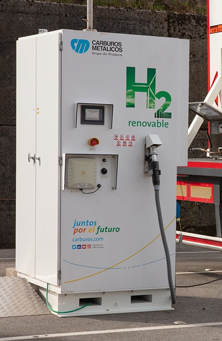 Carburos Metálicos realiza en Valencia una prueba de repostaje de un autobús de hidrógeno